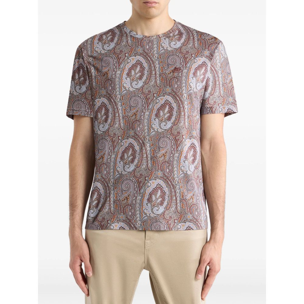 Etro Etro BROWN T-Shirts & Vests - T-Shirts Size US XXL / EU 58 / 5 - 2 Thumbnail