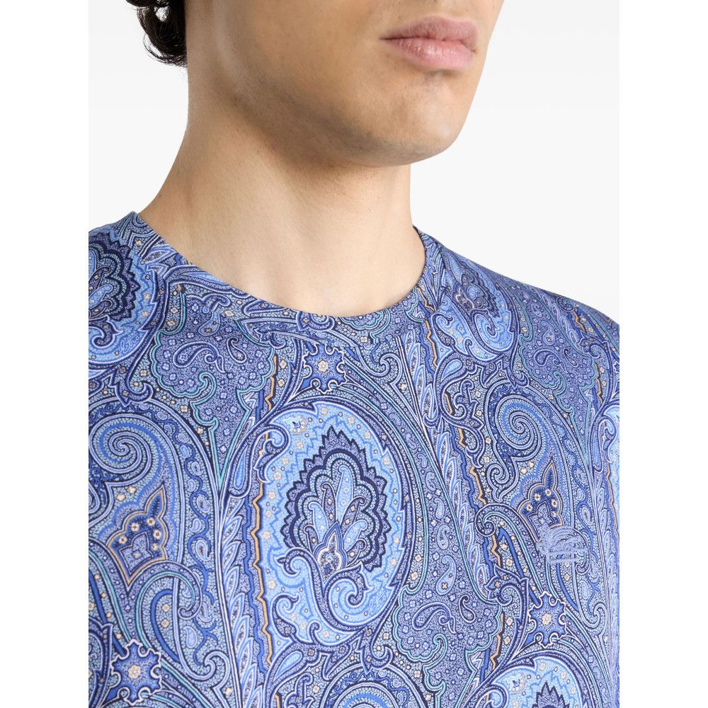 Etro Etro BLUE T-Shirts & Vests - T-Shirts Size US M / EU 48-50 / 2 - 2 Thumbnail