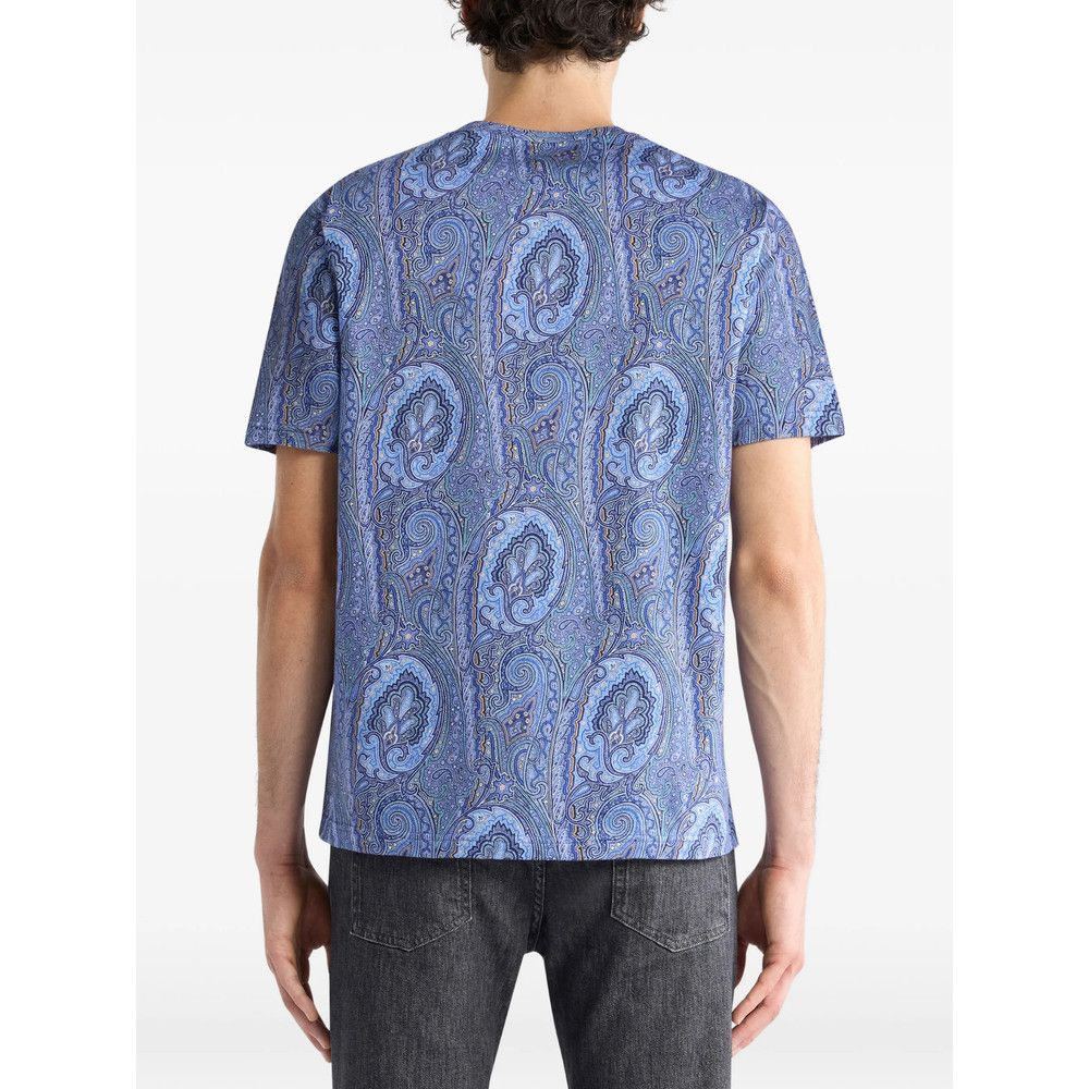 Etro Etro BLUE T-Shirts & Vests - T-Shirts Size US XXL / EU 58 / 5 - 3 Thumbnail