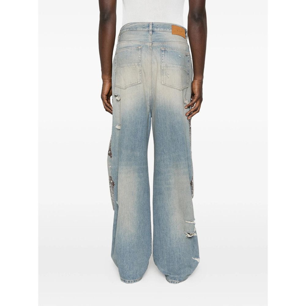 Amiri Amiri BLUE Denim - Wide-Leg Jeans Size US 31 - 3 Thumbnail