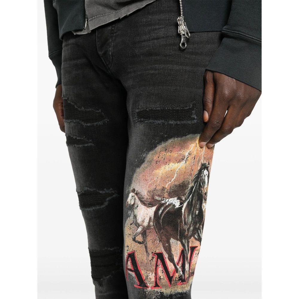 Amiri Amiri BLACK Denim - Skinny Jeans Size US 34 / EU 50 - 5 Thumbnail