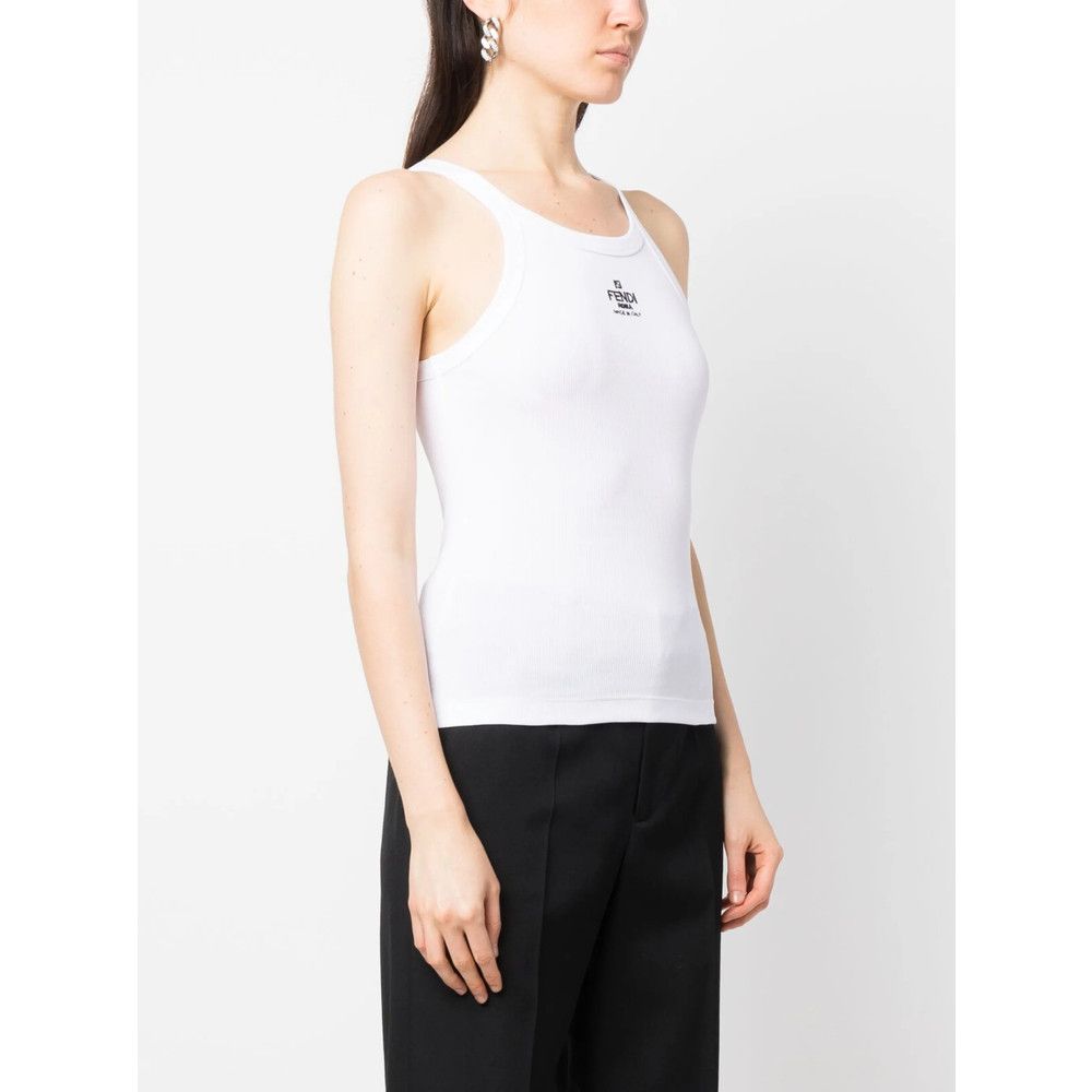 Fendi Fendi WHITE Tops - Vests & Tank Tops Size L / US 10 / IT 46 - 5 Thumbnail