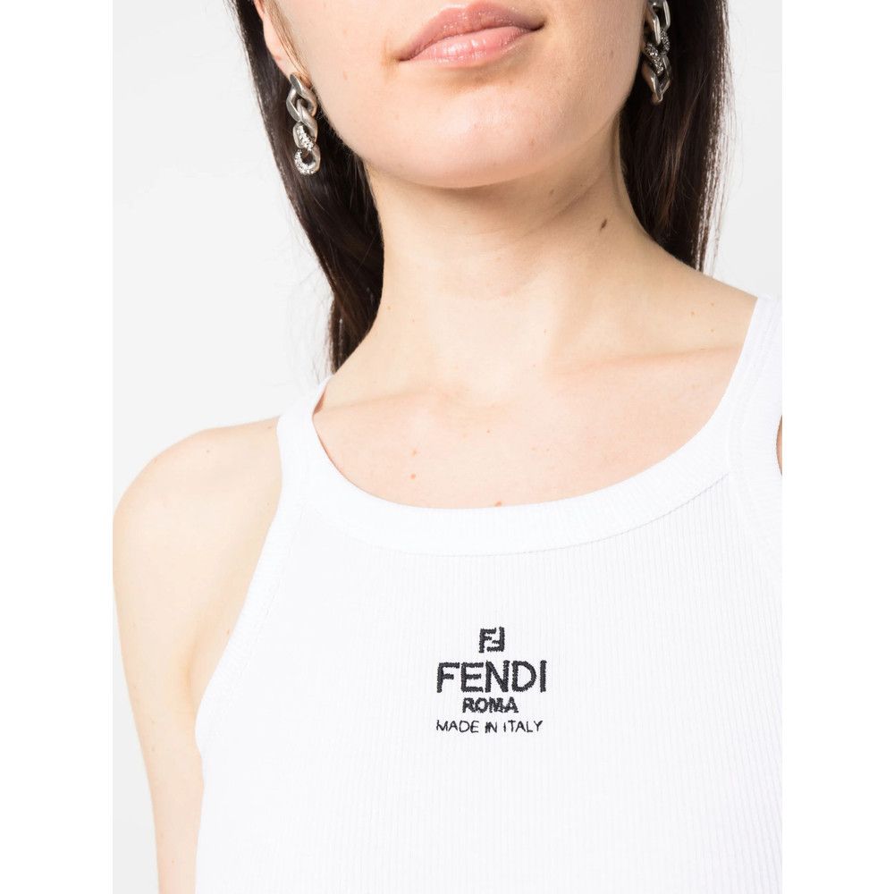 Fendi Fendi WHITE Tops - Vests & Tank Tops Size S / US 4 / IT 40 - 4 Thumbnail