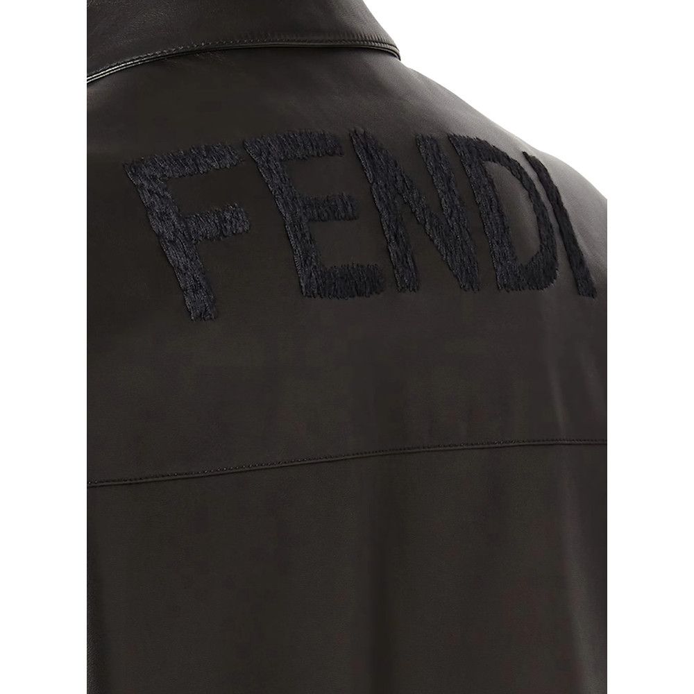 Fendi Fendi BLACK Jackets - Leather Jackets Size US XL / EU 56 / 4 - 2 Thumbnail