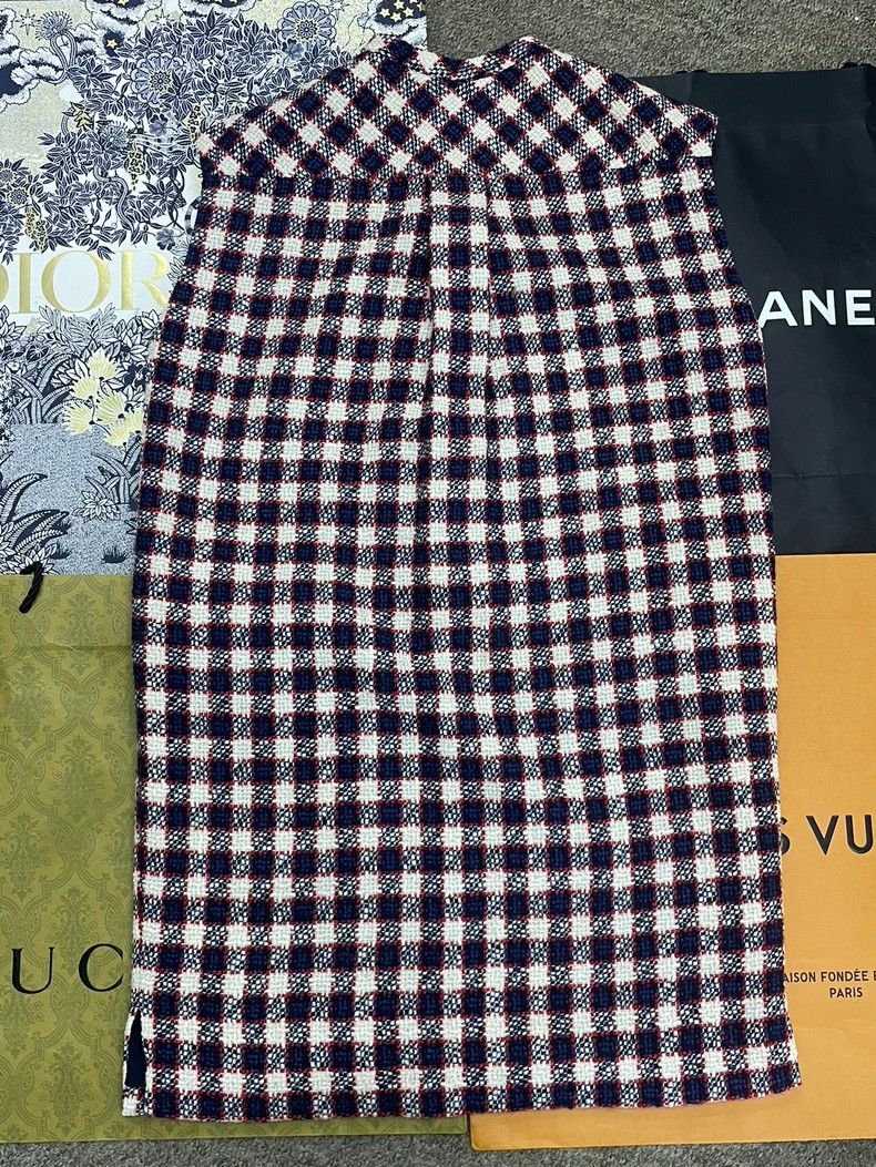 Gucci Gucci Colorblock Gold Button Tweed Dress Size US M / EU 48-50 / 2 - 3 Thumbnail