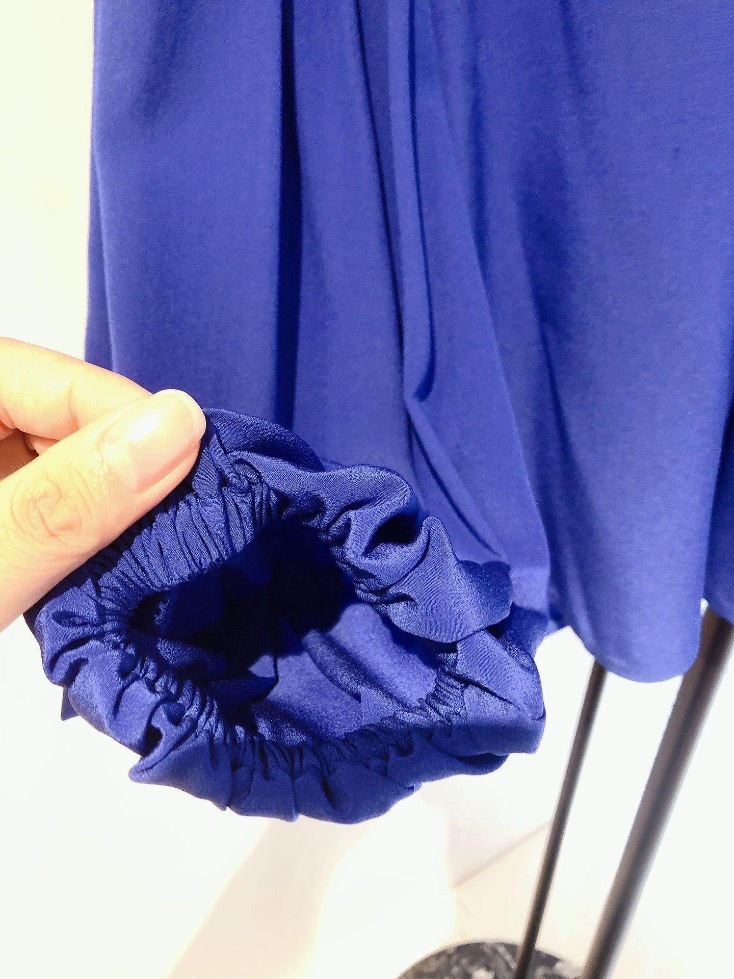 Fendi FENDI Blue Silk Panel Lantern Sleeve Top Size US S / EU 44-46 / 1 - 5 Thumbnail