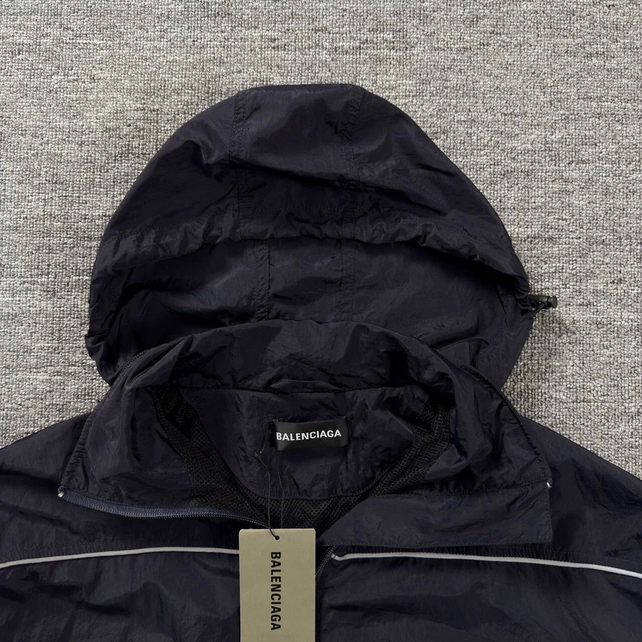 Balenciaga Balenciaga Black Logo Windbreaker Size US XS / EU 42 / 0 - 6 Thumbnail