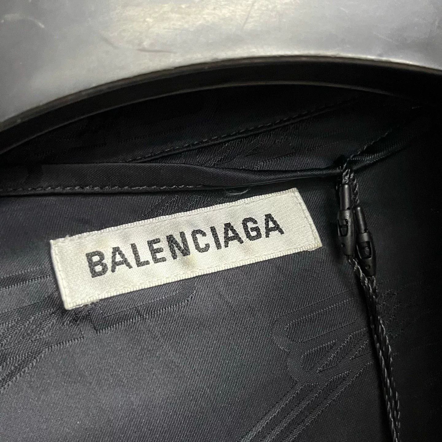 Balenciaga Balenciaga Black Logo Shirt Dress Size US 38 / EU 54 - 3 Thumbnail