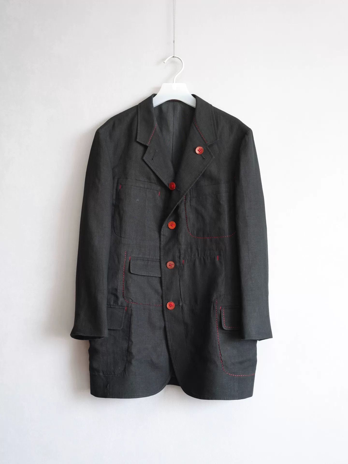 Yohji Yamamoto Yohji Yamamoto 05SS Linen Jacket Size US M / EU 48-50 / 2 - 3 Thumbnail