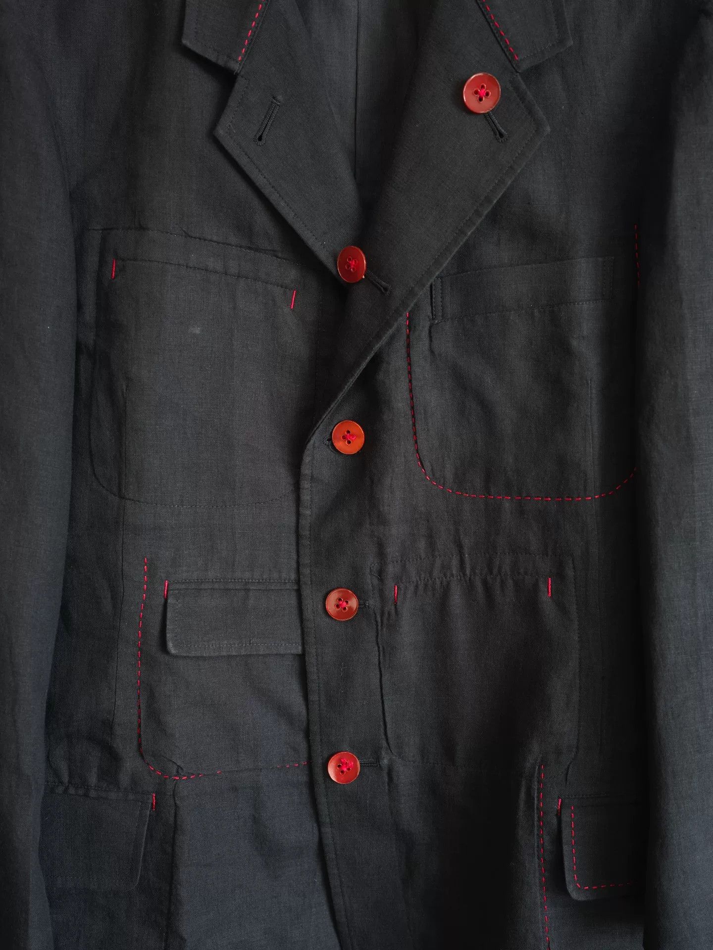 Yohji Yamamoto Yohji Yamamoto 05SS Linen Jacket Size US M / EU 48-50 / 2 - 7 Thumbnail