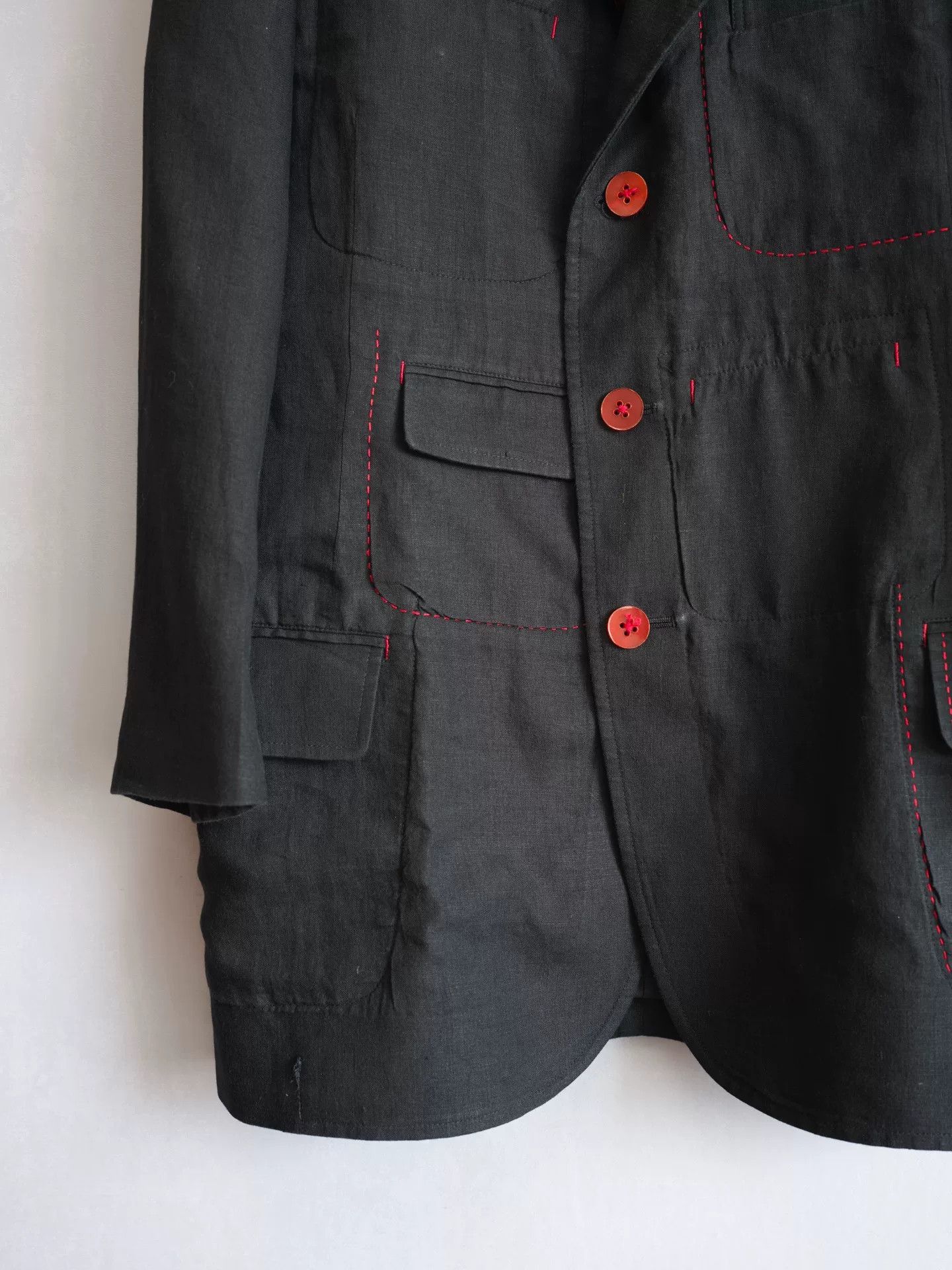 Yohji Yamamoto Yohji Yamamoto 05SS Linen Jacket Size US M / EU 48-50 / 2 - 5 Thumbnail