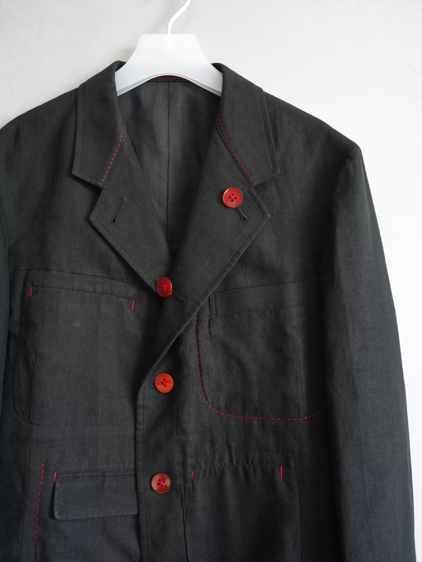 Yohji Yamamoto Yohji Yamamoto 05SS Linen Jacket Size US M / EU 48-50 / 2 - 4 Thumbnail