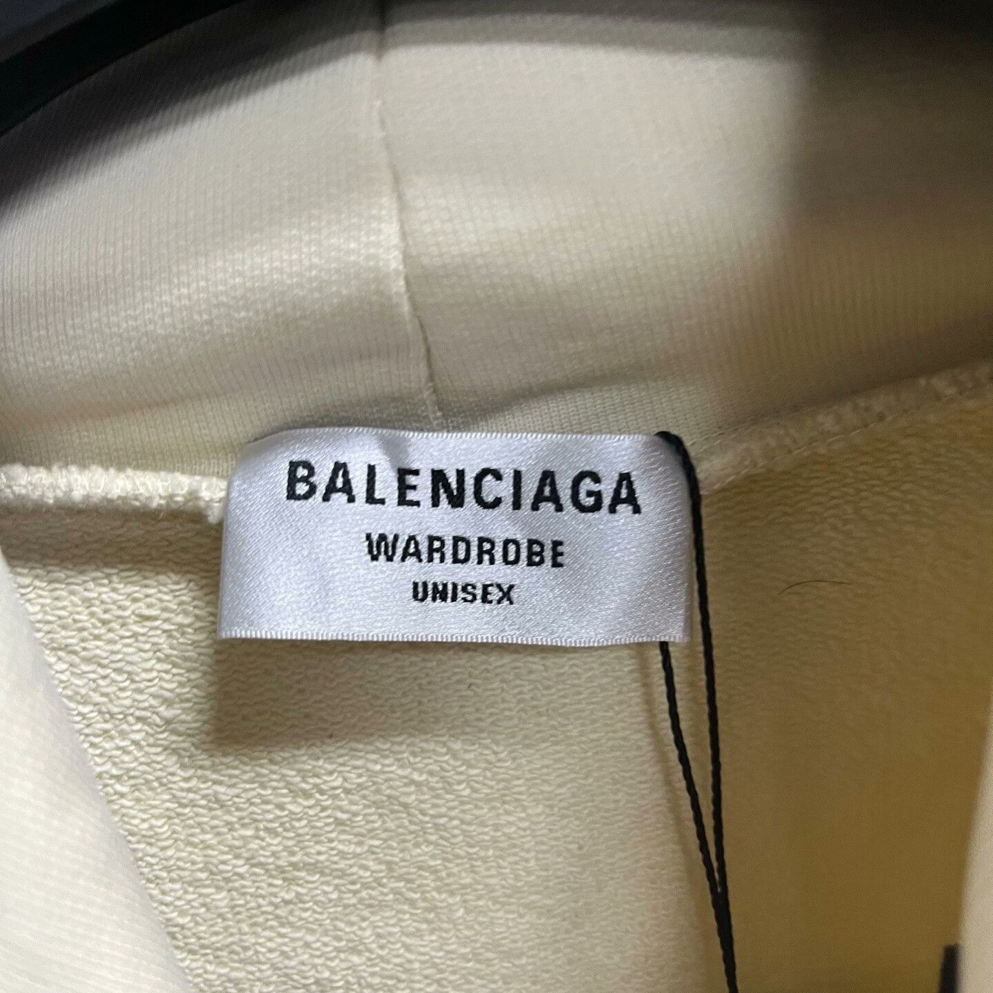 Balenciaga Balenciaga Beige Logo Print Hoodie Size US M / EU 48-50 / 2 - 2 Thumbnail