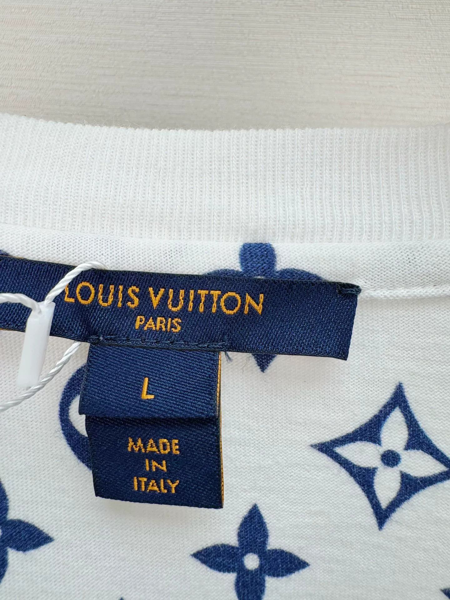 Louis Vuitton Louis Vuitton Blue Monogram Short Sleeve Top Size US L / EU 52-54 / 3 - 2 Thumbnail