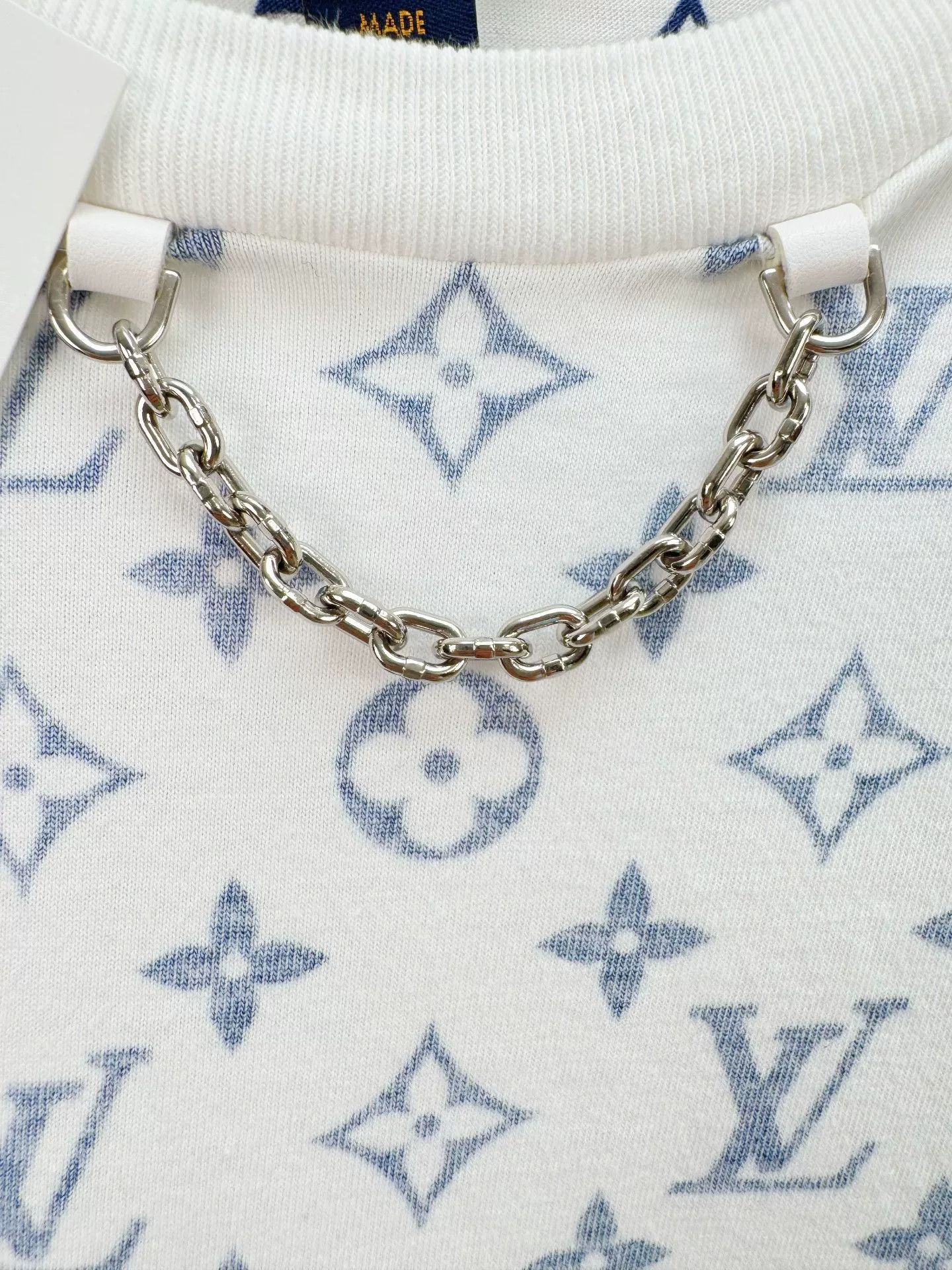 Louis Vuitton Louis Vuitton Blue Monogram Short Sleeve Top Size US L / EU 52-54 / 3 - 4 Thumbnail