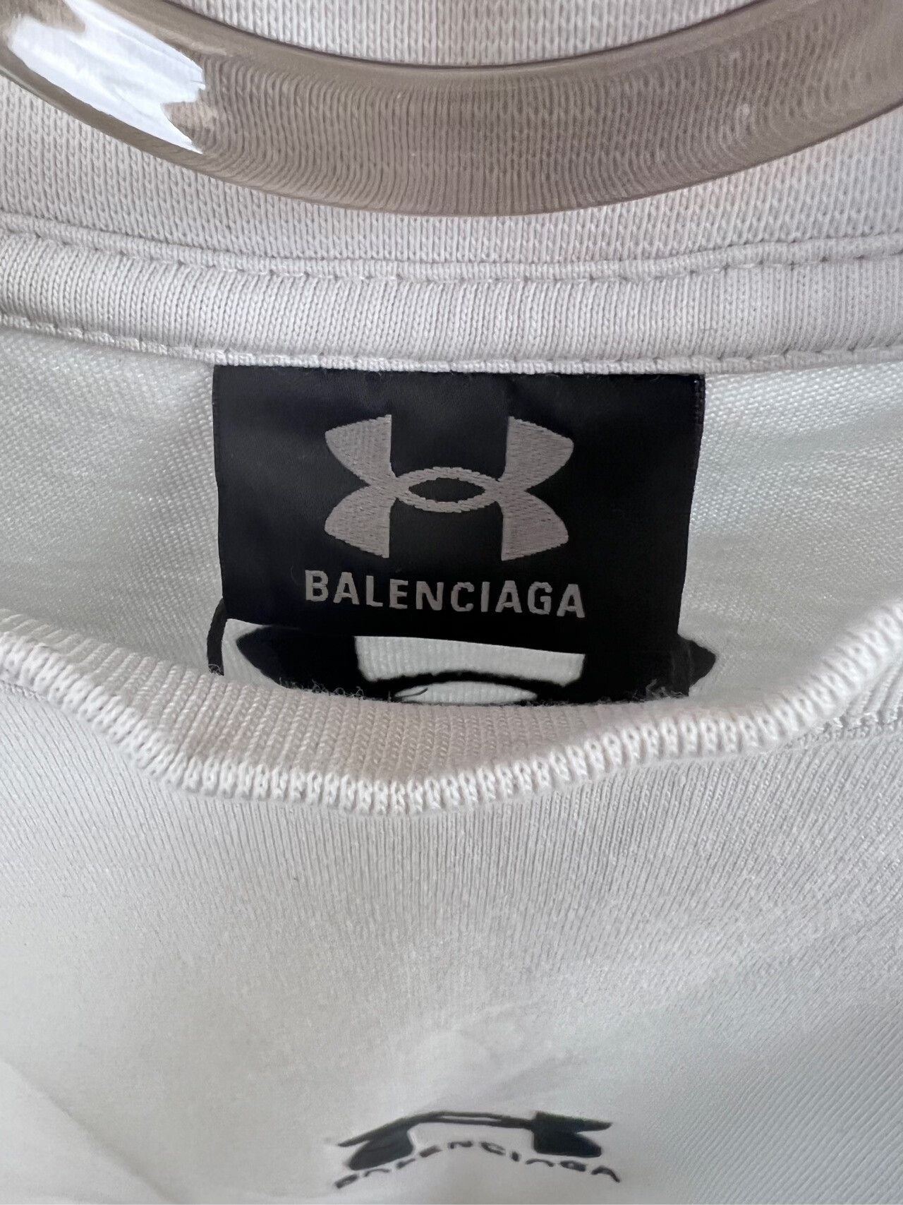 Balenciaga Balenciaga x Under Armour White Tee Size US XS / EU 42 / 0 - 5 Thumbnail