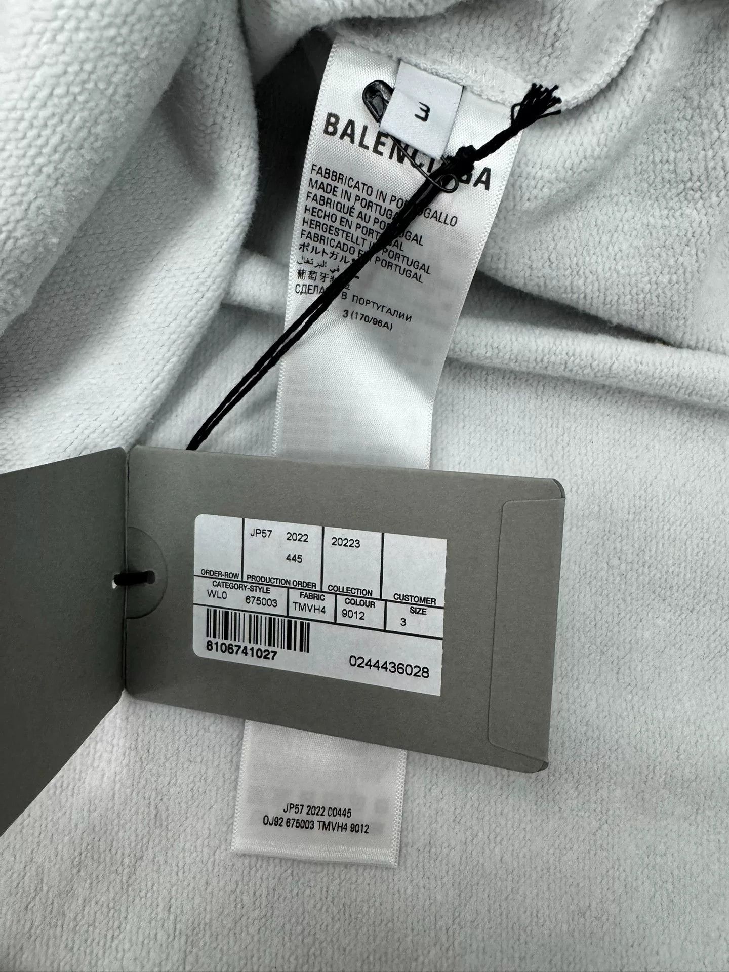 Balenciaga Balenciaga Gray Paint Splatter Hoodie Size US XS / EU 42 / 0 - 5 Thumbnail