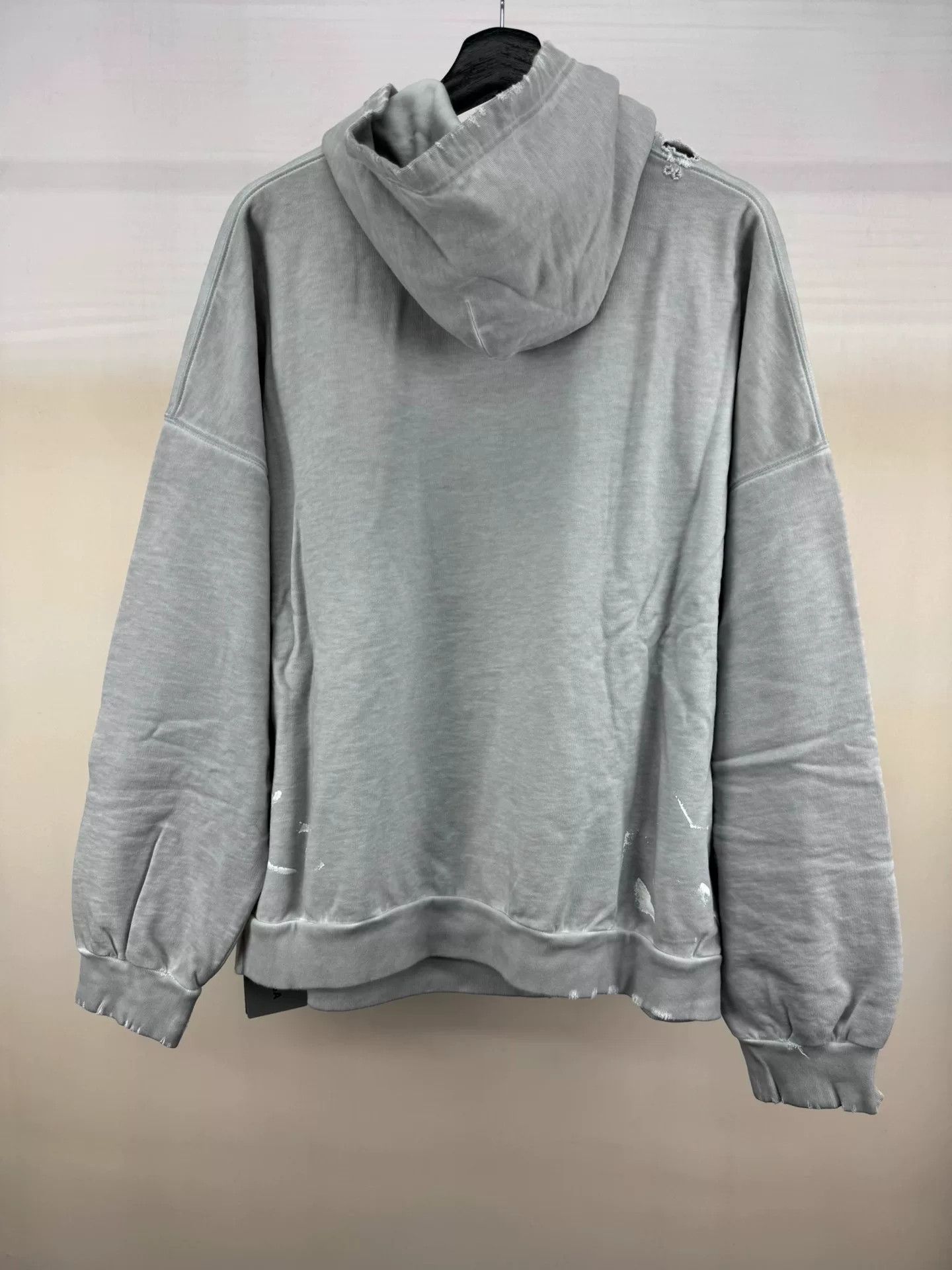 Balenciaga Balenciaga Gray Paint Splatter Hoodie Size US XS / EU 42 / 0 - 2 Thumbnail