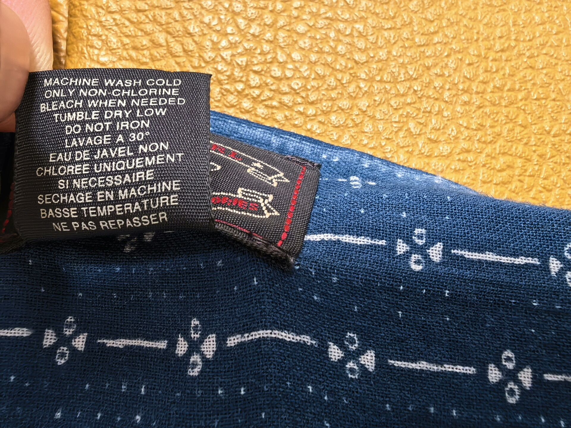 RRL Ralph Lauren RRL Indigo Cat Claw Stripe Scarf Size ONE SIZE - 6 Thumbnail