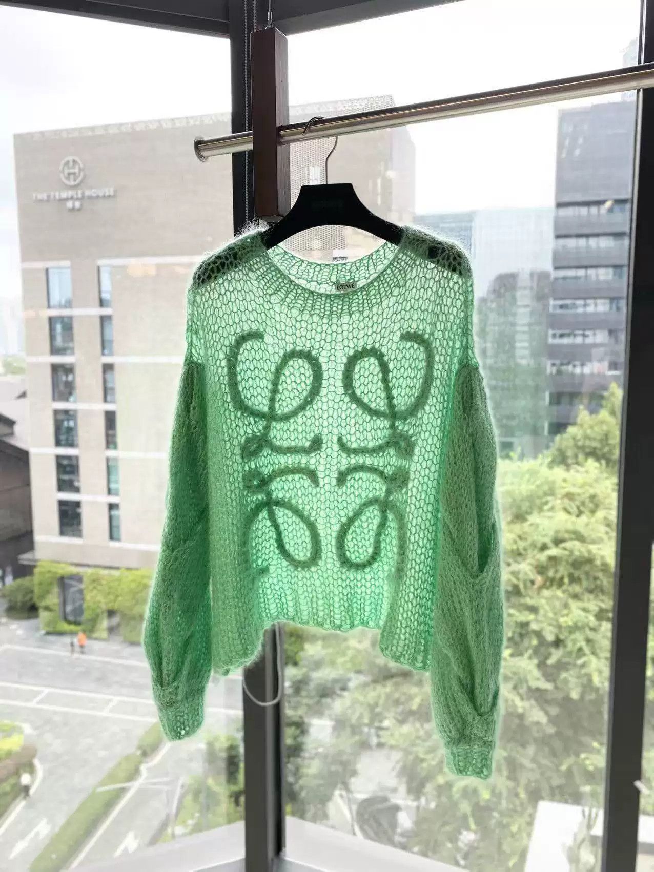 Loewe LOEWE Green Embroidered Logo Sweater Size US XS / EU 42 / 0 - 2 Thumbnail