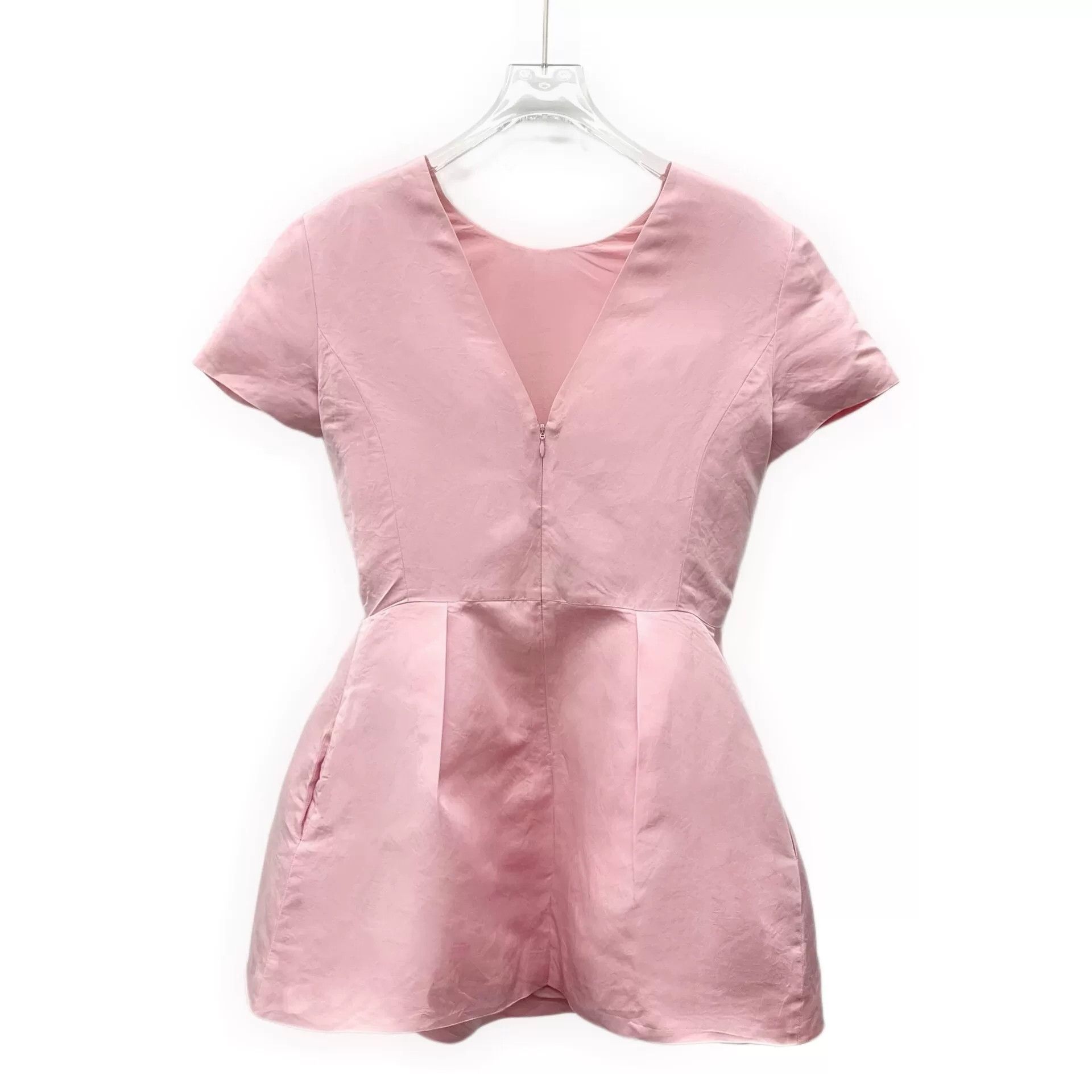 Dior pink silk short sleeve dress by dior Size S / US 4 / IT 40 - 2 Thumbnail
