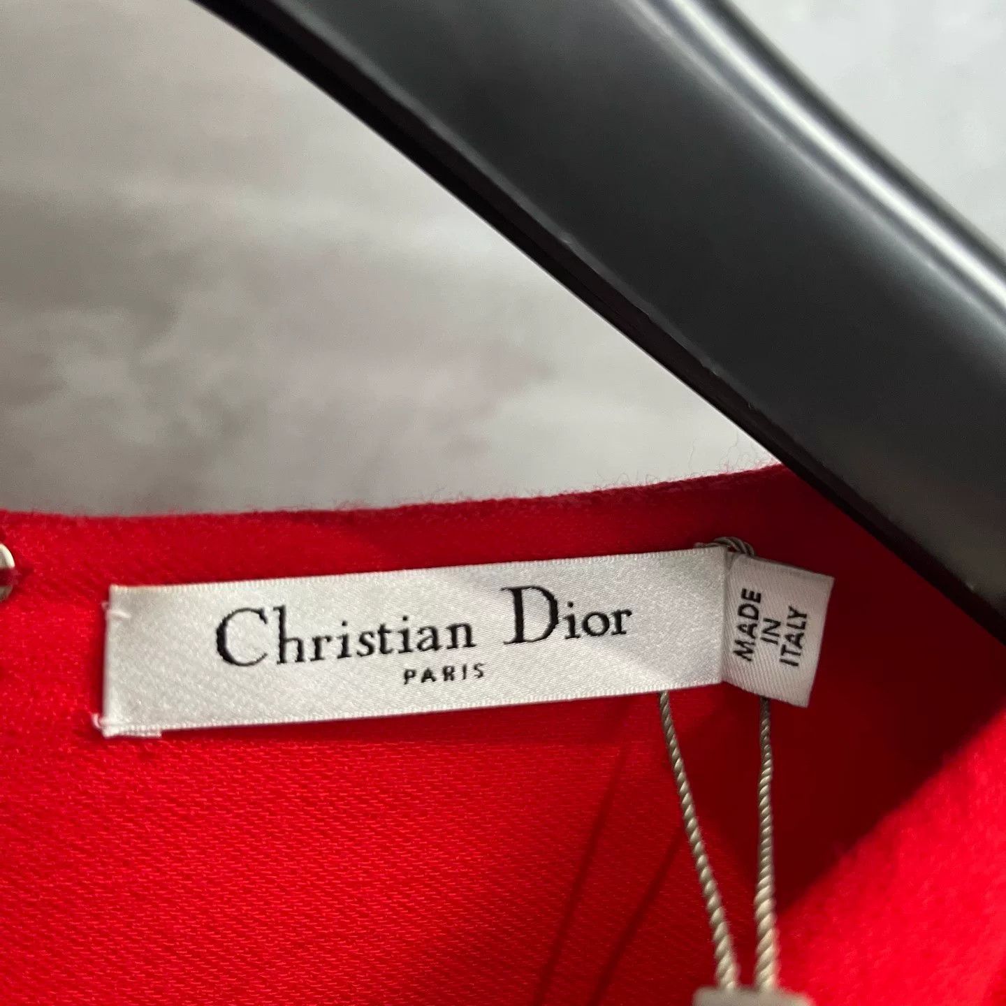 Dior dior red long sleeve belted dress Size US M / EU 48-50 / 2 - 2 Thumbnail