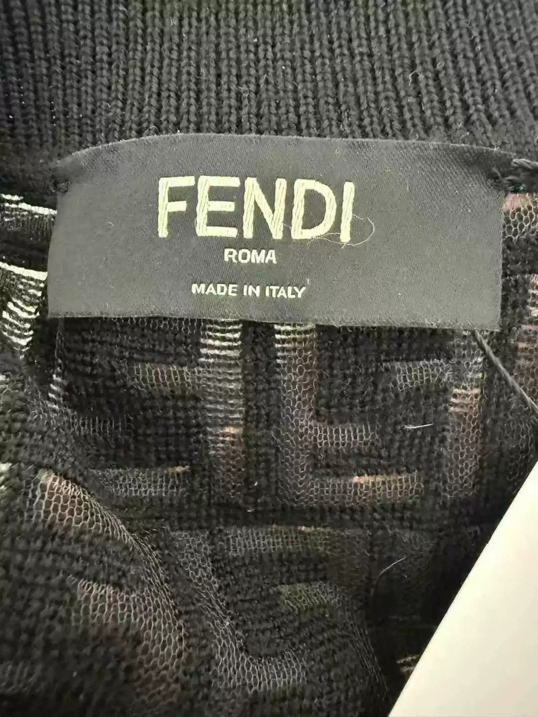 Fendi fendi black double f knit sweater Size M / US 6-8 / IT 42-44 - 3 Thumbnail