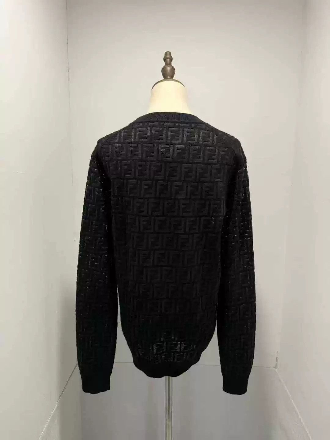 Fendi fendi black double f knit sweater Size M / US 6-8 / IT 42-44 - 2 Thumbnail