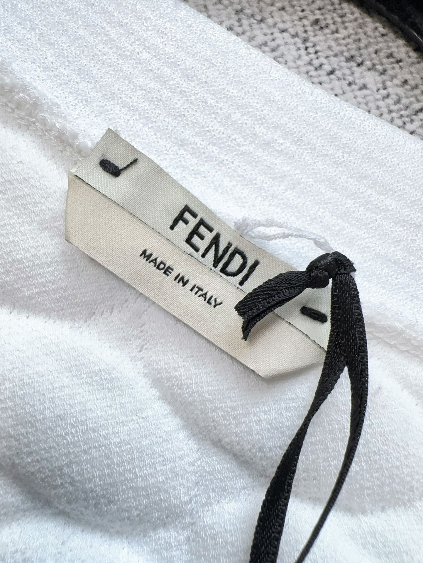 Fendi Fendi White Quilted Patterned Jacket Size US M / EU 48-50 / 2 - 4 Thumbnail