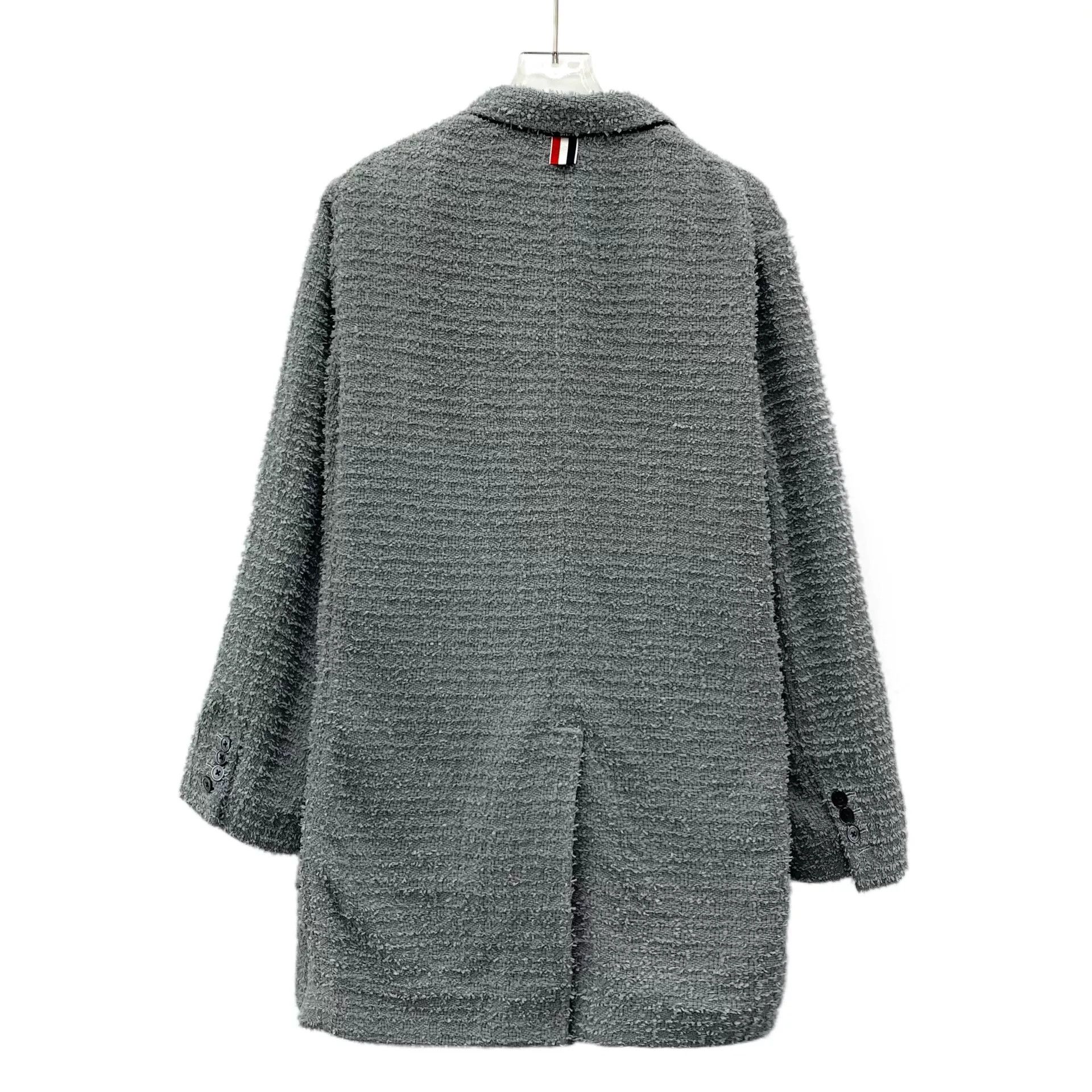 Thom Browne thom browne gray striped double-breasted jacket Size US S / EU 44-46 / 1 - 2 Thumbnail