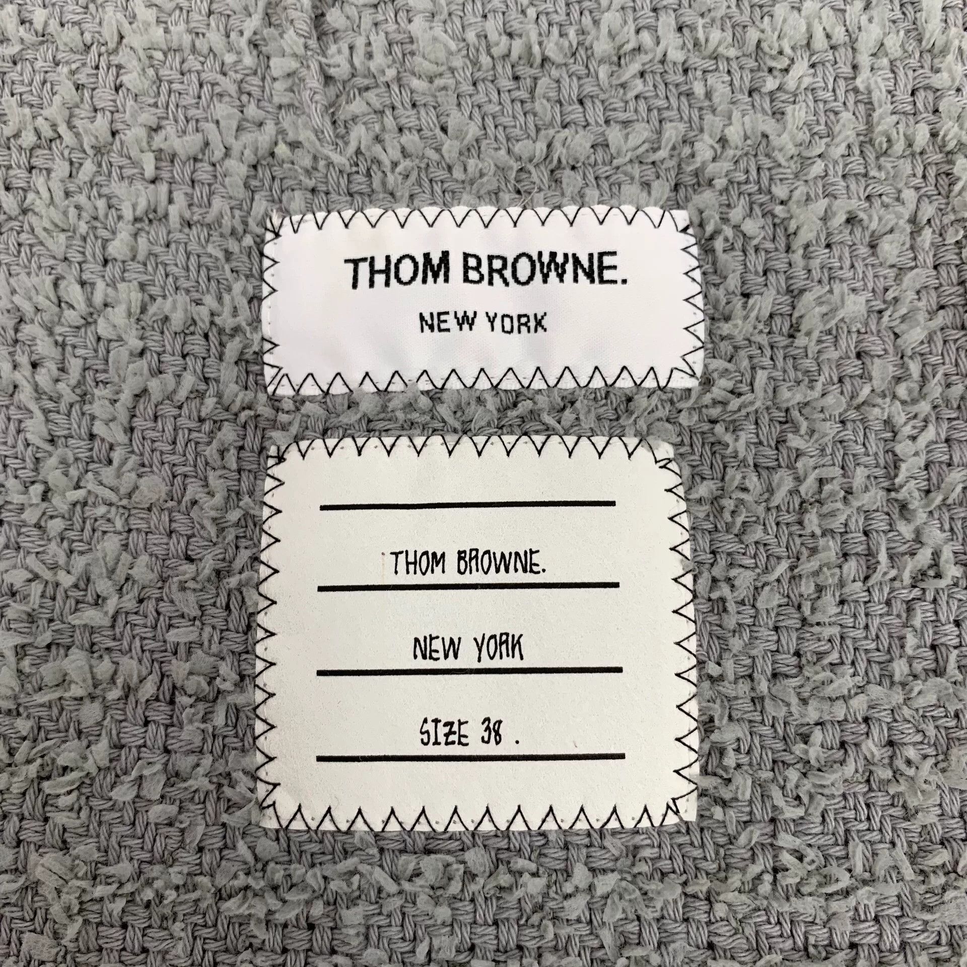 Thom Browne thom browne gray double-breasted jacket Size US S / EU 44-46 / 1 - 5 Thumbnail