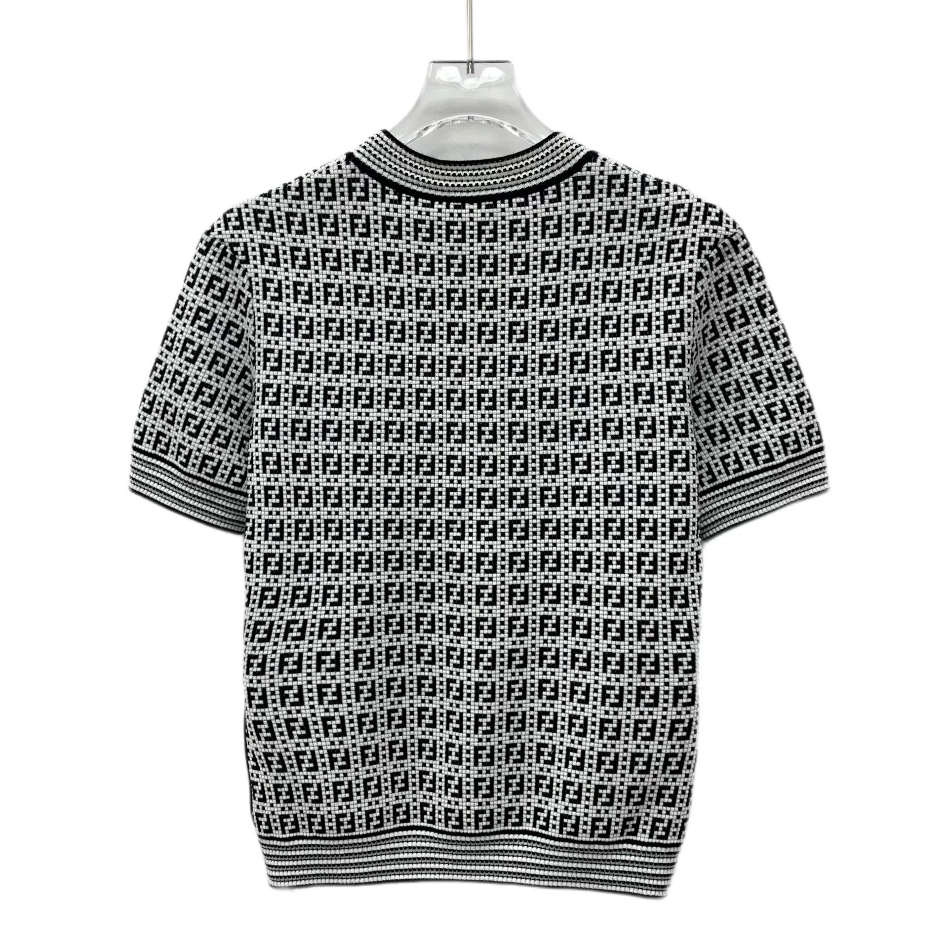 Fendi fendi color block logo knit short sleeve top Size US M / EU 48-50 / 2 - 2 Thumbnail