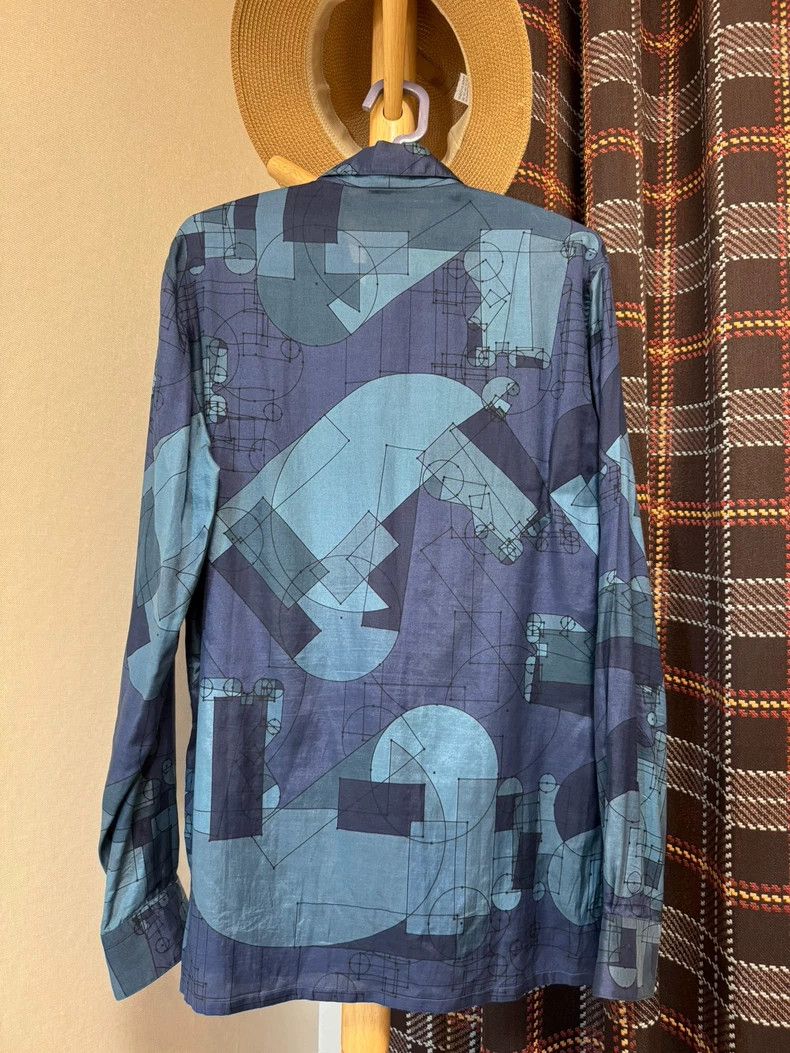Hermes Hermes Silk Cotton Printed Shirt Size US M / EU 48-50 / 2 - 2 Thumbnail