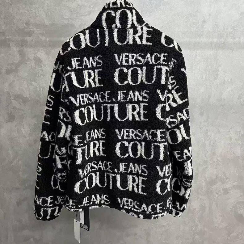 Versace Versace Black Logo Print Long Sleeve Jacket Size US XS / EU 42 / 0 - 2 Thumbnail