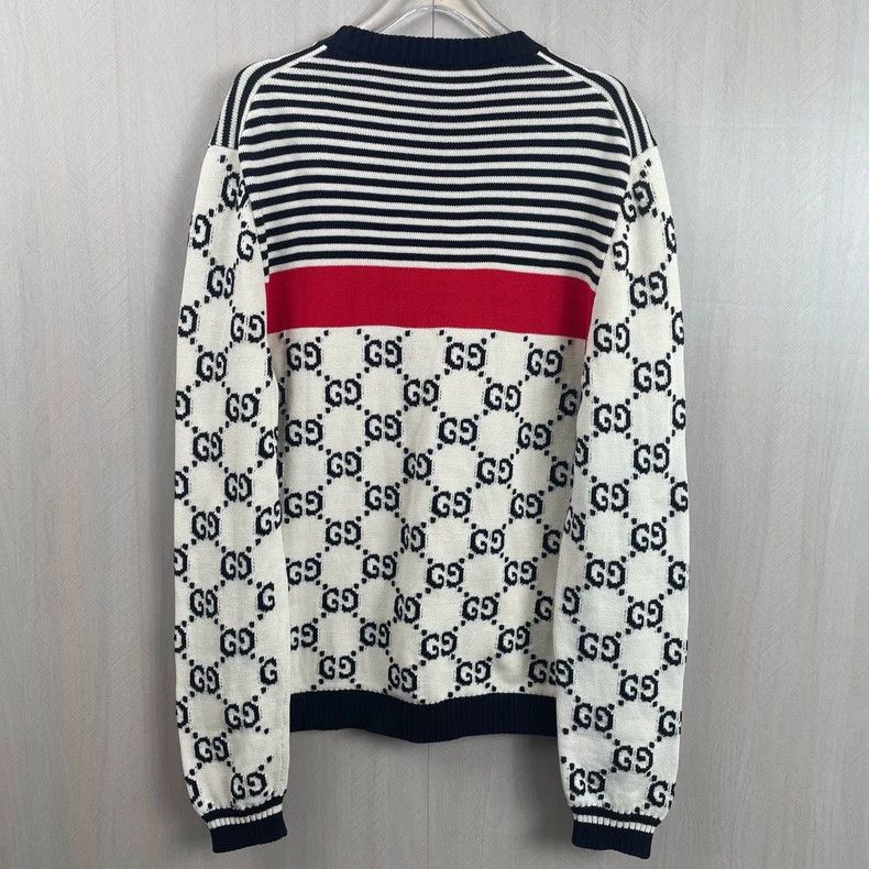 Gucci Gucci Classic GG Colorblock Knit Sweater Size US L / EU 52-54 / 3 - 3 Thumbnail