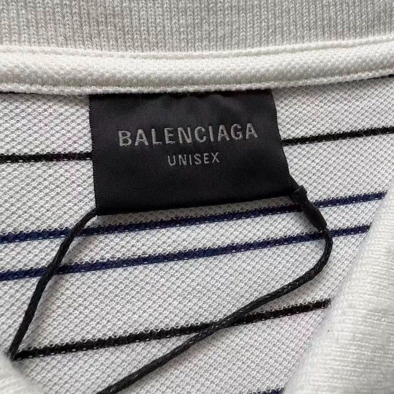 Balenciaga Balenciaga 25SS Striped Polo Short Sleeve Size US S / EU 44-46 / 1 - 3 Thumbnail