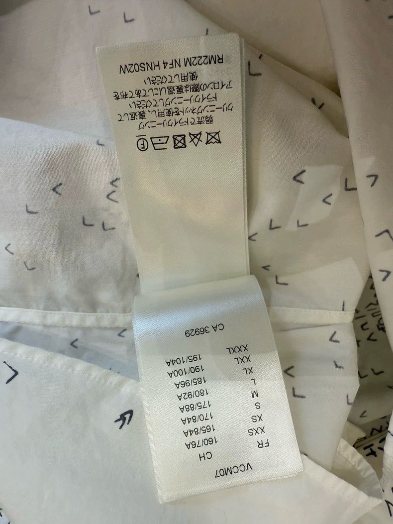 Louis Vuitton Louis Vuitton White Logo Print Long Sleeve Shirt Size US XS / EU 42 / 0 - 7 Thumbnail