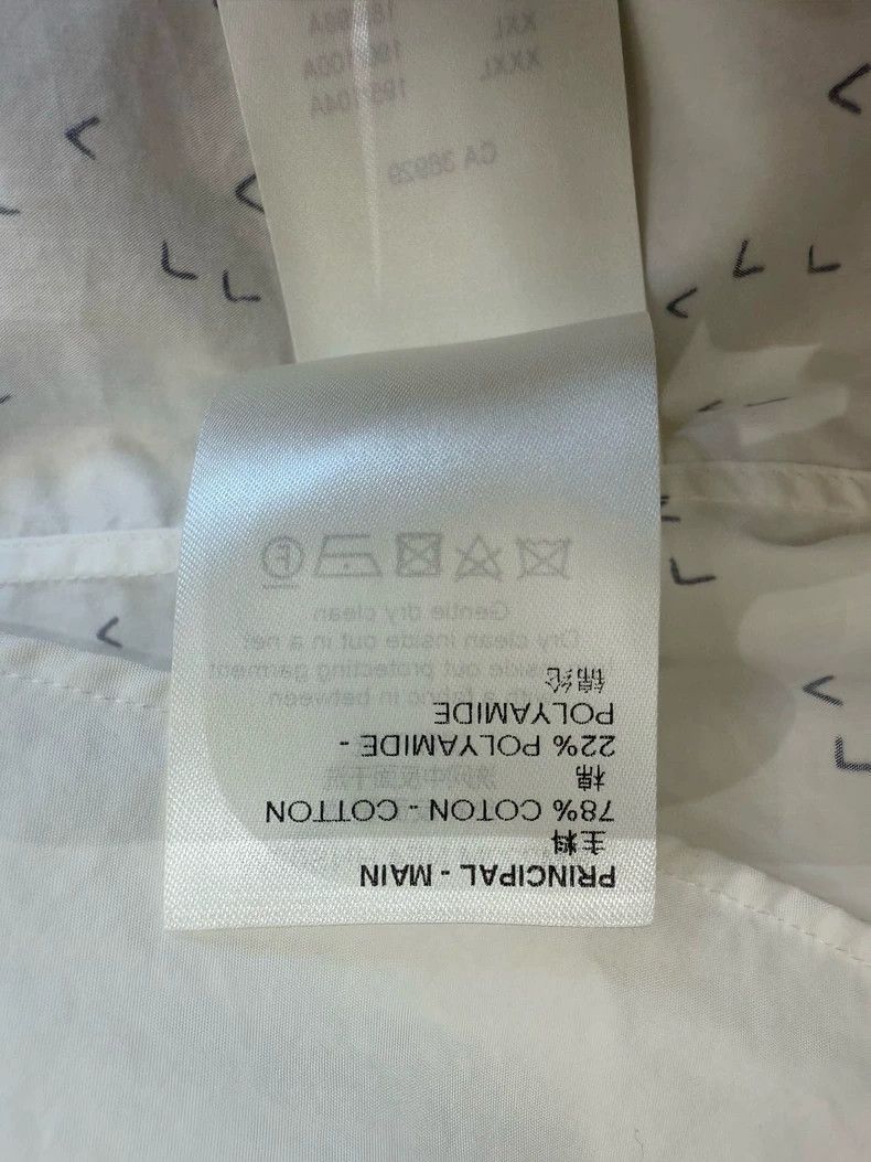 Louis Vuitton Louis Vuitton White Logo Print Long Sleeve Shirt Size US XS / EU 42 / 0 - 6 Thumbnail