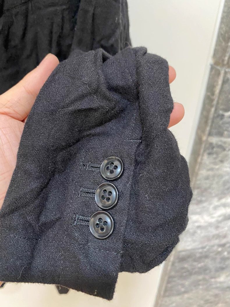 Yohji Yamamoto Yohji Yamamoto Wool Blend Wrinkle Coat Size US L / EU 52-54 / 3 - 4 Thumbnail