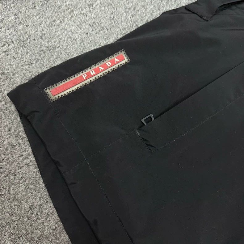 Prada Prada Black Logo Hem Down Jacket Size US XL / EU 56 / 4 - 3 Thumbnail