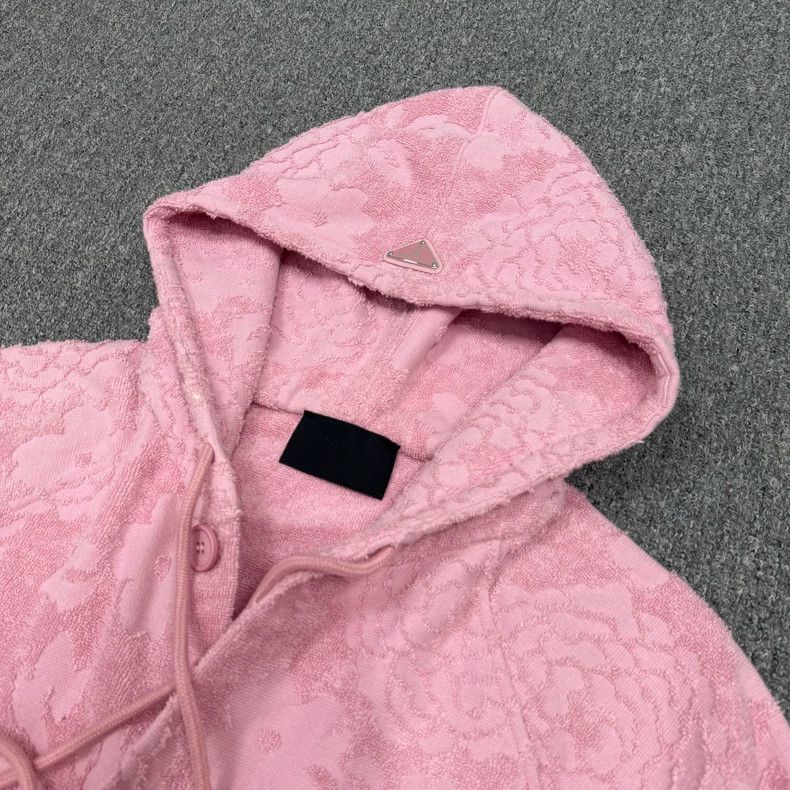 Prada Prada Pink Triangle Logo Sweatshirt Size US M / EU 48-50 / 2 - 3 Thumbnail