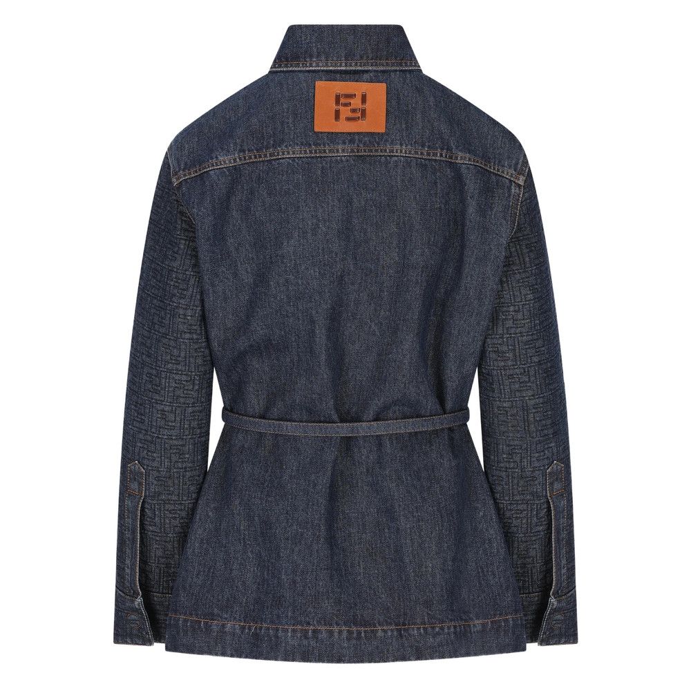 Fendi Fendi BLUE Jackets - Denim Jackets Size S / US 4 / IT 40 - 4 Thumbnail