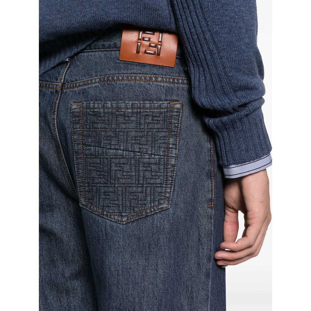 Fendi Fendi BLUE Denim - Bootcut Jeans Size US 34 / EU 50 - 5 Thumbnail