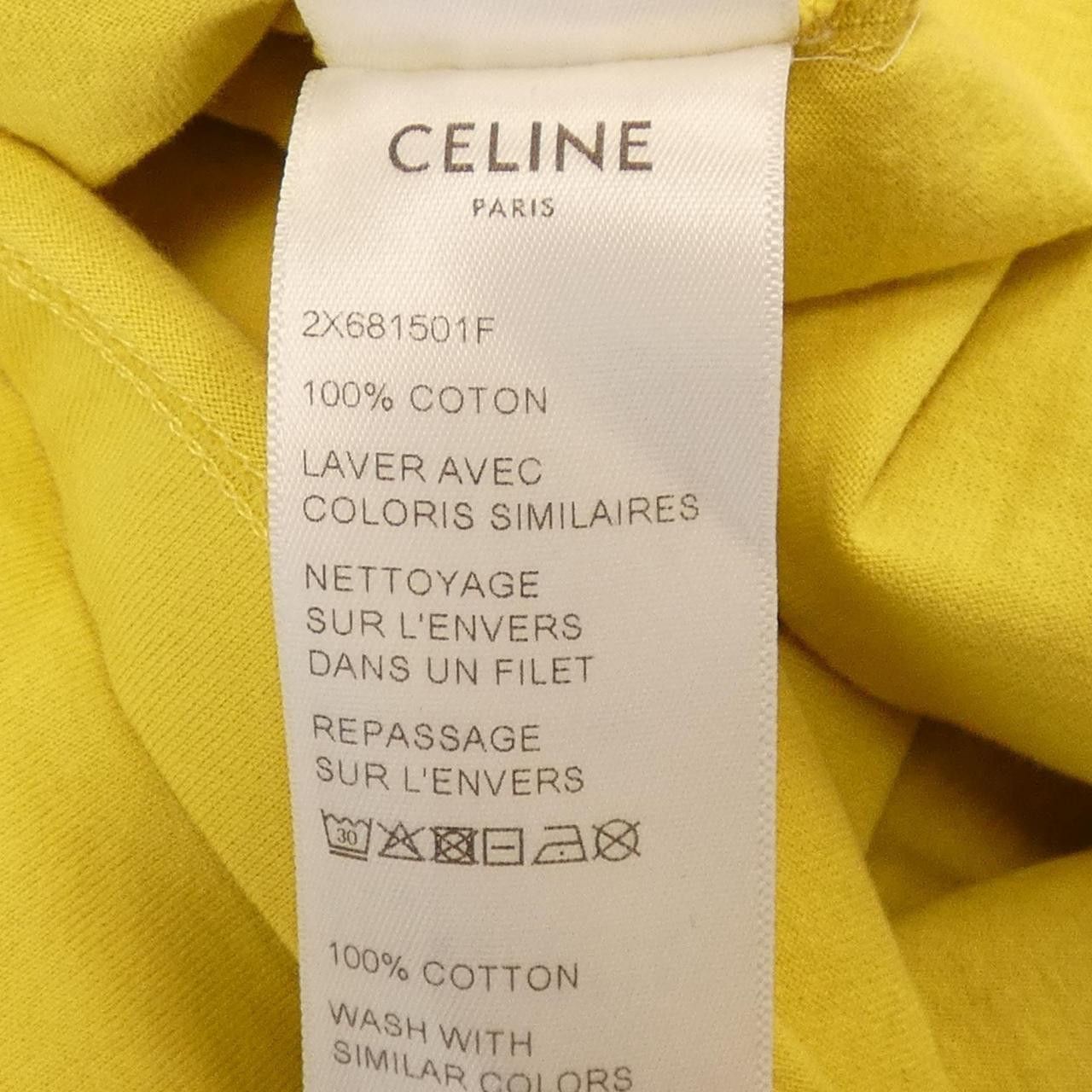 Celine Celine Celine CELINE Loose T-shirt Cotton T-Shirts 2X681501F DUTY FREE for USA Size ONE SIZE - 3 Thumbnail