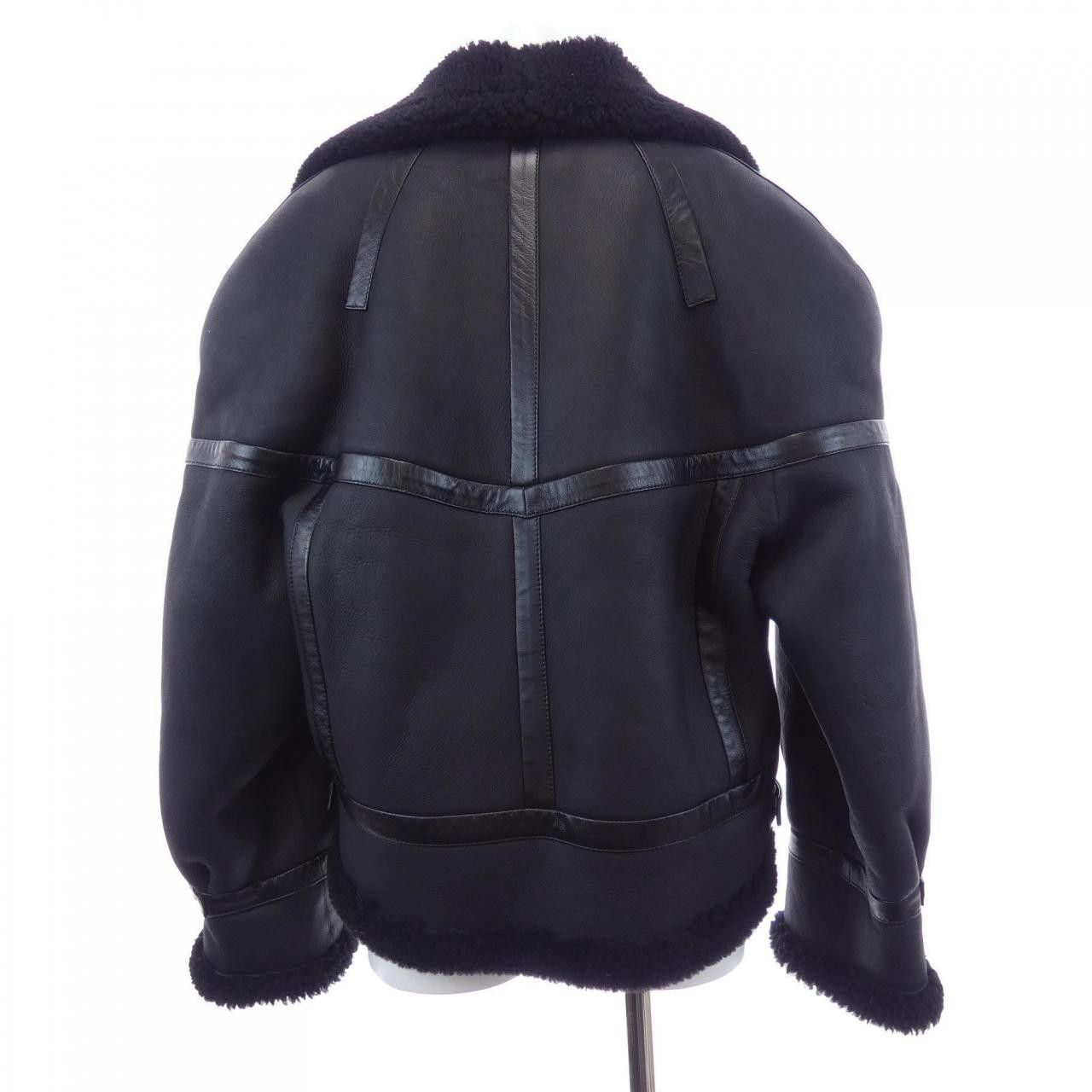 Yves Saint Laurent Yves Saint Laurent Saint Laurent AVIATOR JACKET Shearling Jacket Natural Material Outerwear 755790 YCLZ2 DUTY FREE for USA Size ONE SIZE - 2 Thumbnail