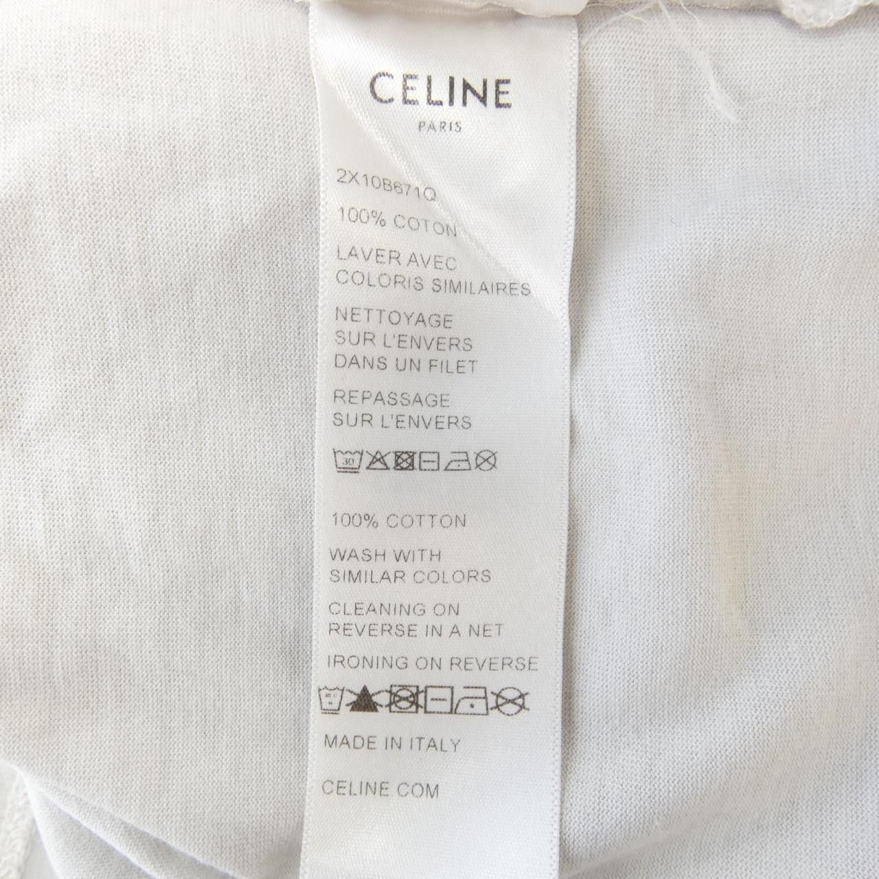 Celine Celine Celine T-shirt Cotton T-Shirts 2X10B671Q DUTY FREE for USA Size ONE SIZE - 3 Thumbnail