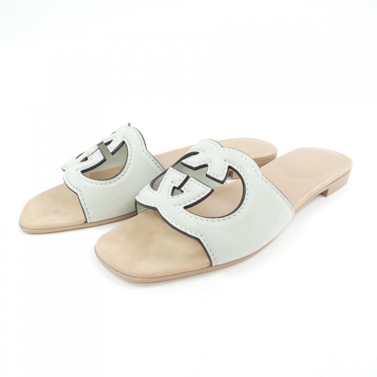 Gucci Gucci Gucci Interlocking G Suede Sandals Suede Shoes 694451 DUTY FREE for USA Size ONE SIZE - 3 Thumbnail