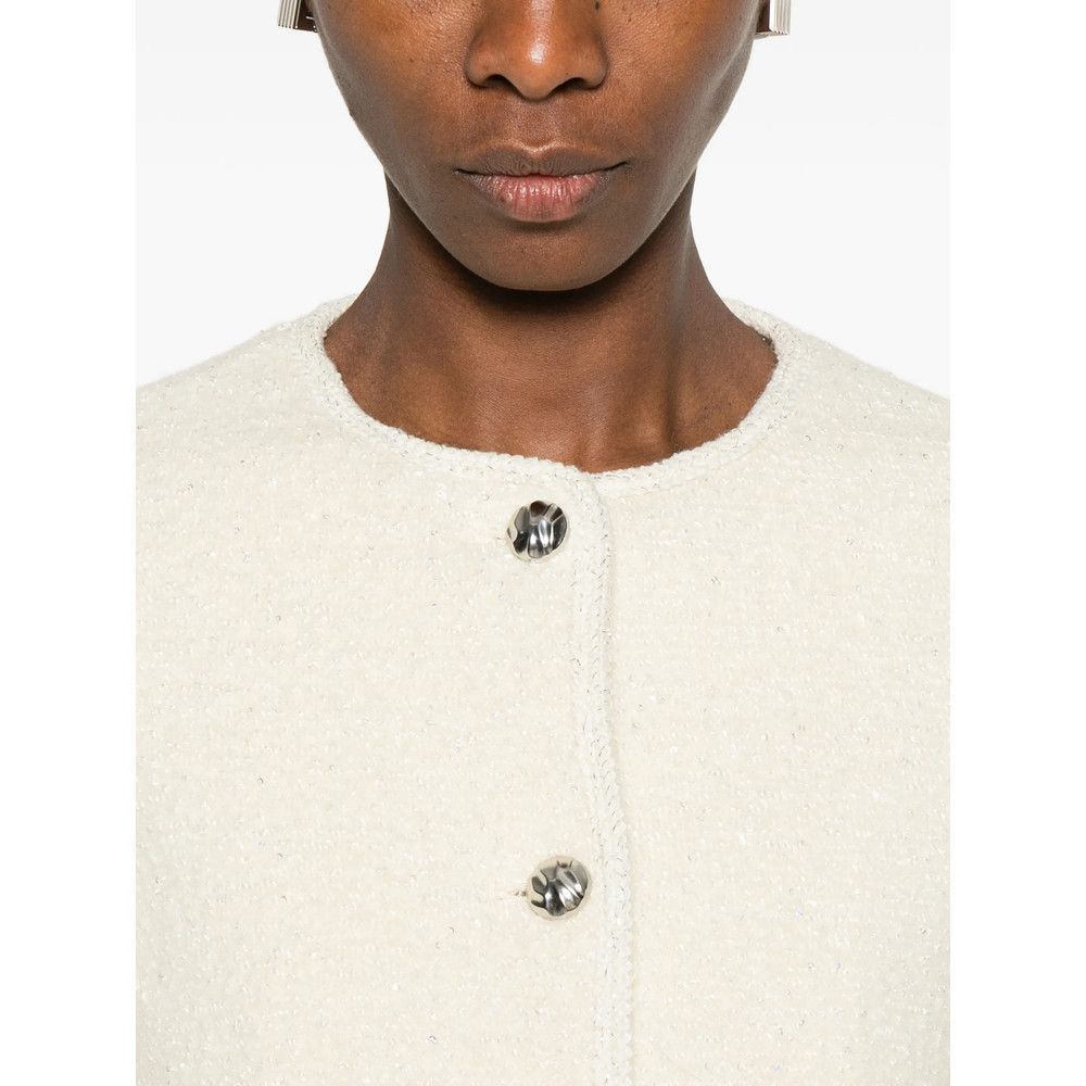 ba&sh Ba&sh NEUTRALS Jackets - Tweed Jackets Size S / US 4 / IT 40 - 4 Thumbnail