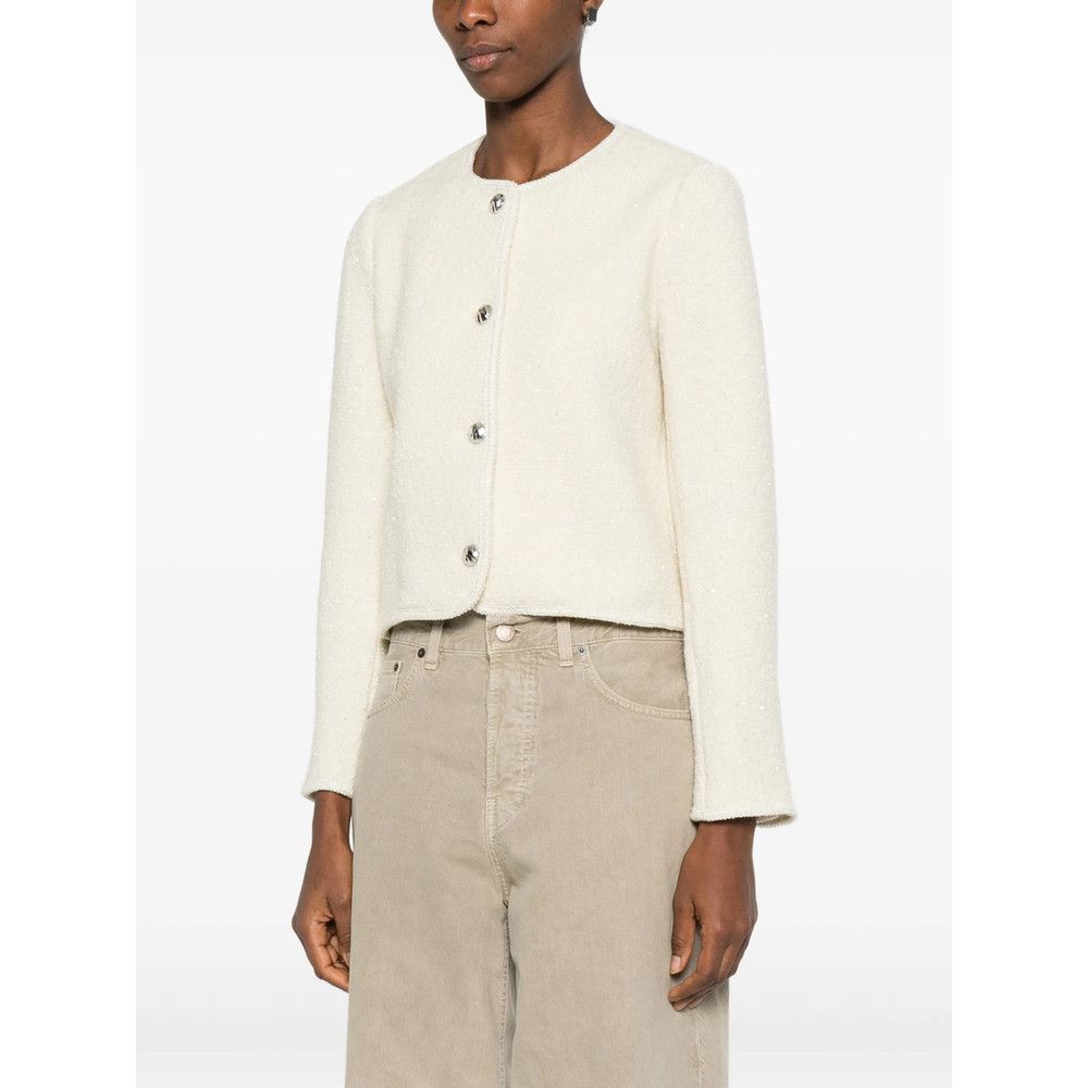 ba&sh Ba&sh NEUTRALS Jackets - Tweed Jackets Size S / US 4 / IT 40 - 3 Thumbnail