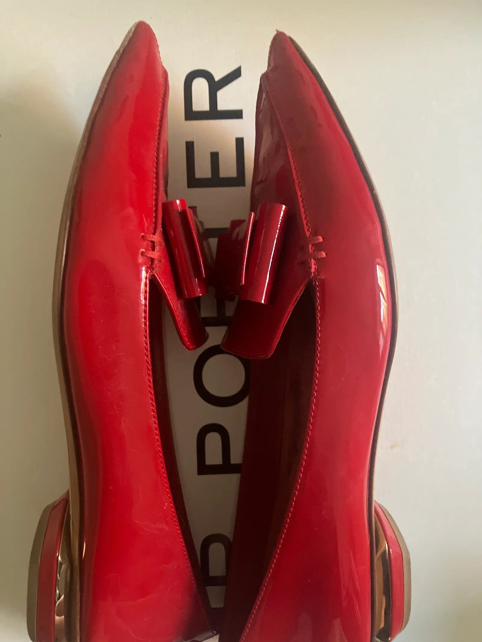 Nicholas Kirkwood Nicholas Kirkwood Red patent bow Loafers Loafers Size US 9 / IT 39 - 4 Thumbnail